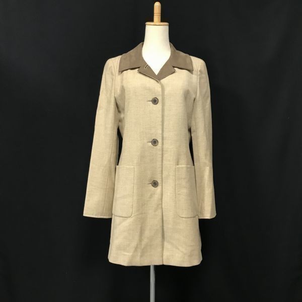 再再再..販 新品 JANE SMITH W-FACE ロングコート キャメル ウール