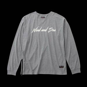 Новый Wildside Yohji Yohji Yamamoto Ветер и море Йоджи Ямамото Виндан См. WS-22WSLT-01 Футболка с длинным рукавом серый размер 3