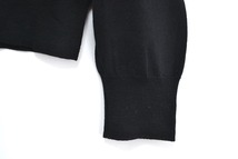 中古 (DIOR) Laine Wool Knit Black L　ディオール 薄手 ウールニットクルーネック セーター BEE刺繍 ブラック サイズ L_画像6