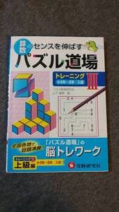 算数のセンスを伸ばすパズル道場トレーニングⅢ小4年～6年入試上級編脳トレワーク中学受験