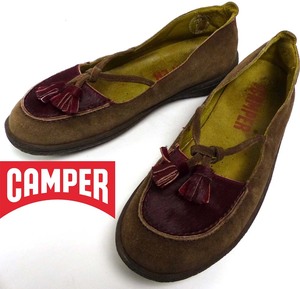 CAMPER / カンペール タッセル付き 2トーン スリッポン シューズ　38(24-24.5cm相当)【中古】1i-1-112