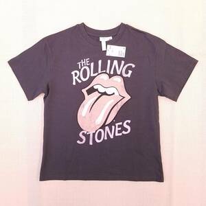 魅惑のバンドT特集! 新品『H&M(エイチアンドエム) L.O.G.G. × THE ROLLING STONES(ザ・ローリング・ストーンズ)』レディース半袖Tシャツ S