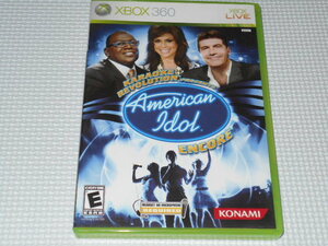 xbox360★KARAOKE REVOLUTION PRESENTS AMERICAN IDOL ENCORE 海外版★箱付・説明書付・ソフト付