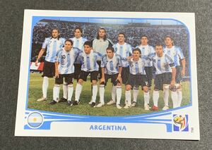 2010 Panini World Cup Sticker Argentina 106 アルゼンチン　メッシ　ワールドカップ　ステッカー