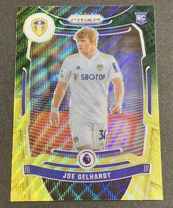 2021-22 Panini Prizm Premier League Joe Gelhardt Green Yellow Wave No.217 RC Rookie Leeds ゲルハート　ルーキー　リーズ