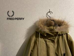 0 FRED RERRY Union ja reclining Mod's Coat / Fred Perry khaki S Ladies #Sirchive