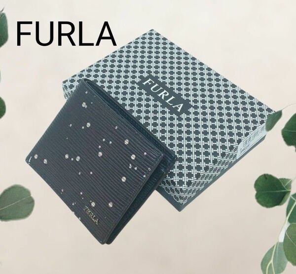 【美品】FURLA フルラ 折りたたみ財布 二つ折り財布