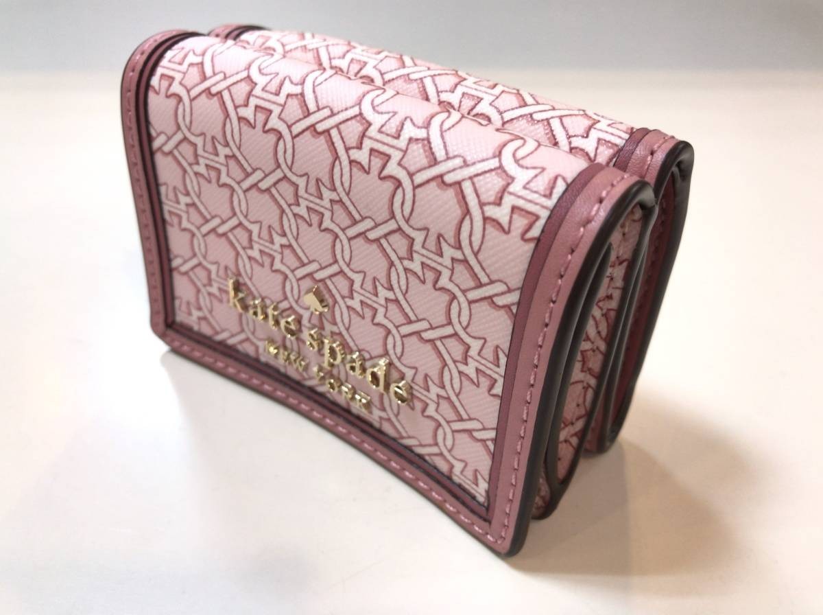 年最新ヤフオク!  ケイトスペード 財布 ピンク 三つ折りの中古品