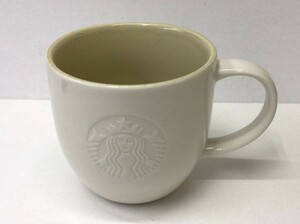 STARBUCKS スターバックス ロゴマグカップ アイボリー 296ml デボス加工 2012 221114