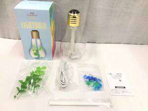 Francfranc フランフラン 超音波加湿器 400ml LIGHTBULB 電球型 LED インテリア USB充電 22122902