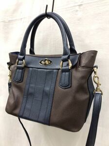 DIANA Diana 2Way bag Brown navy handbag shoulder bag 22092902