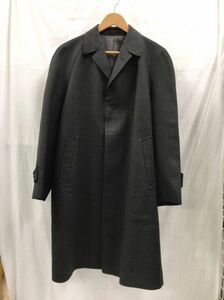 ウールロングコート グレー系 メンズ 97サイズ D for WELL-DRESSED 22102001