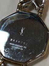 Yves Saint Laurent イヴサンローラン レディース腕時計 クォーツ オクタゴン 4620-E62143 JS-327868_画像3