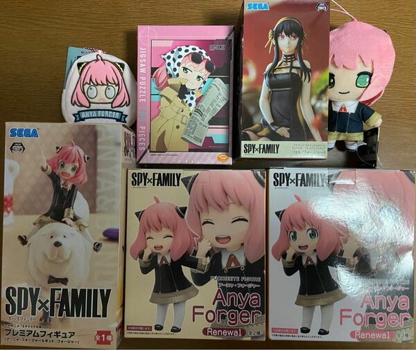 SPY×FAMILY アーニャ、ヨル、フィギュア　ぬいぐるみ、パズル、ポーチ