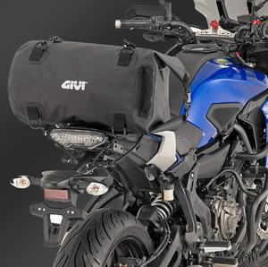 ◆ロールダウンシステム◆ シートバッグ 容量30L ショルダーバッグ PVCターポリン バイク オートバイ ツーリング 旅行 ブラック