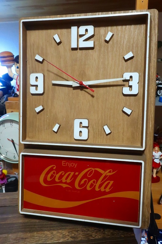 あす楽対応】 コカコーラ、ヴィンテージクロック 置時計 - www