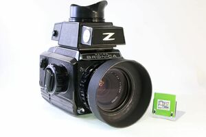 【同梱歓迎】実用■ゼンザブロニカ ZENZABRONICA S2+75mm F2.8■シャッター全速完動・露出計動作未確認■11332