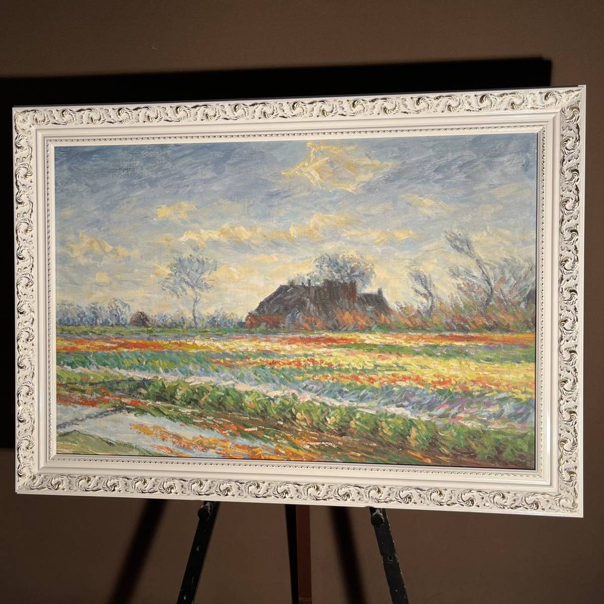 ★Excelente trabajo★ Pintura al óleo pintada a mano Claude Monet Campos de tulipanes en Sassenheim (grande) Pintura al óleo, Cuadro, Pintura al óleo, Naturaleza, Pintura de paisaje