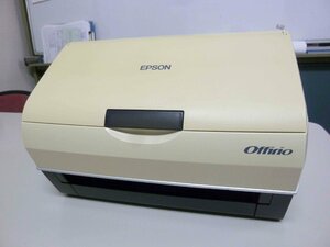 ジャンク EPSON ES-D200 Offirio スキャナー ACアダプタ USBケーブル有り オフィリオ エプソン テストスキャン確認済 w452