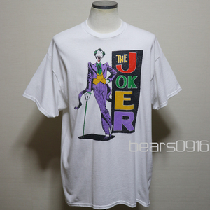 アメリカ購入 新品 BATMAN バットマン JOKER ジョーカー 旧コミック版 プリント Tシャツ 白 XL