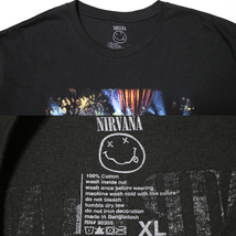 アメリカ購入 新品 NIRVANA ニルヴァーナ Unplugged In New York ジャケット フォトプリント Tシャツ 黒 XL_画像10