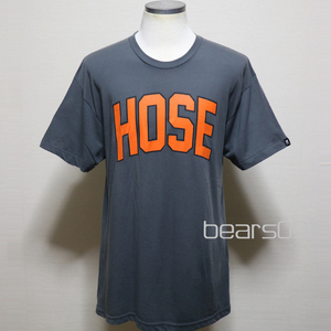 アメリカ購入 USED品 Routine Baseball HOSE プリント MADE IN USA Tシャツ チャコールグレー L