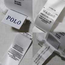 アメリカ購入 美品 POLO RALPH LAUREN ポロラルフローレン 紺ポニー 長袖 ロングT 白 XL_画像9