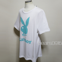 アメリカ購入 新品 PLAYBOY プレイボーイ バニー ロゴ プリント Tシャツ 白 XL _画像4