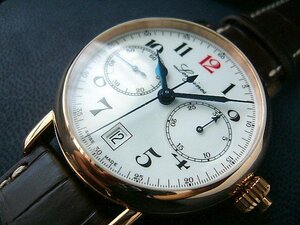 ~~* Longines *18 чистое золото * самозаводящиеся часы *180 anniversary commemoration * one кнопка * хронограф *2 год гарантия & принадлежности в наличии * новый товар!!~~