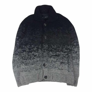 ウィングスアンドホーン WINGS ＋ HORNS カナダ製 ウール ニット ジップ ジャケット ブラック系 グレー系 XS【中古】