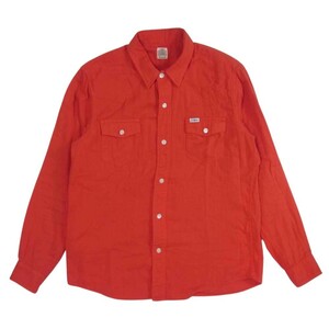 STANDARD CALIFORNIA スタンダードカリフォルニア Cotton shirt コットン 長袖 ワーク ウエスタン シャツ M【中古】 【即決】