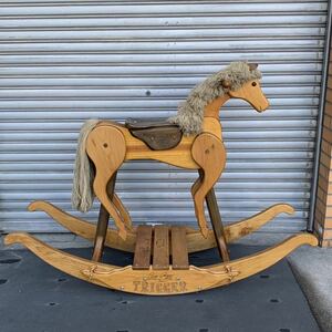 Roy Roger Vintage wooden horse locking hose TRIGGER 1988 Golden Anniversary approximately 106×145×46.(C06O)