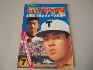 月刊・野球党7月号 行け！甲子園 全国高校野球地区予選展望号 昭和53年7月号 発行：日本スポーツ出版社★雑誌★古本★当時物 昭和レトロ