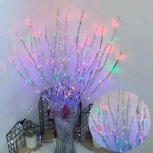 L690☆新品人工 植物 クリスマス 20LED ウィロー ブランチ ランプ ストリング ライト ウェディング パーティー ツリー デコレーション
