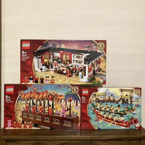 LEGO レゴ アジアンフェスティバル 80101 旧正月の大晦日のごちそう 80102 龍舞 80103 ドラゴンボートレース 新品未開封 国内正規品 セット