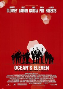 US版ポスター★オーシャンズ11（Ocean's Eleven）B ★ジョージ・クルーニー/ブラッド・ピット/マット・デイモン/ジュリア・ロバーツ