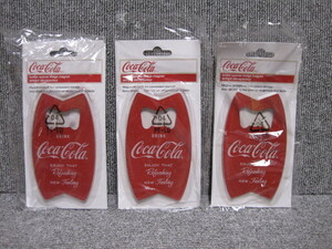 【コカコーラ 栓抜き 3個】フィッシュテール型 ボトルオープナー マグネット付 Coca-Cola キッチン用品 アメリカ雑貨！同梱歓迎！出品検索