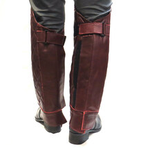 30％OFF!!アウトレット【HEAVY】（XLサイズ） ダイヤモンドパッドレッグチャップス　レッド　モトブルーズ　LEG CHAPS_画像10