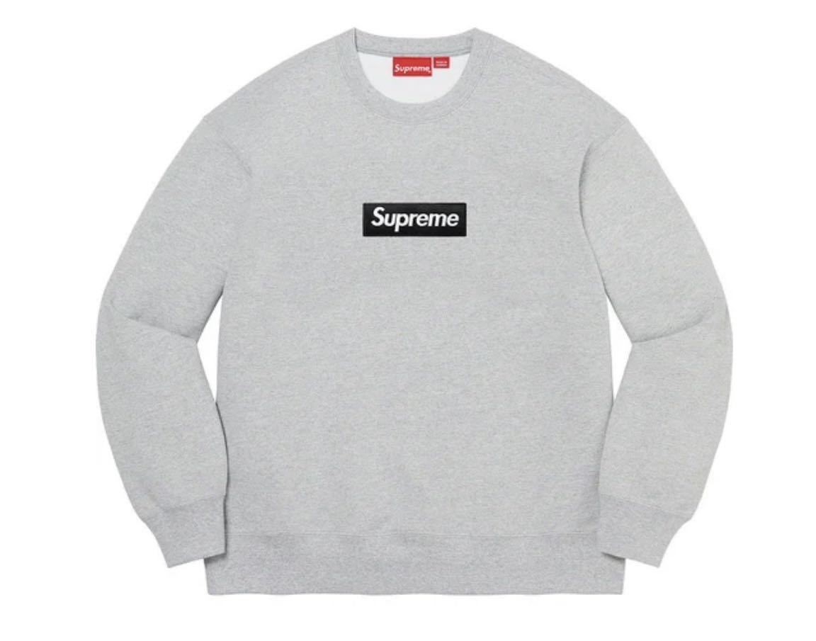 Supreme Box Logo Crewneck Pale Yellow M