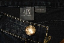 美品*A/X ARMANI EXCHANGE アルマーニ エクスチェンジ*紺系*レディース*カジュアル*デニムパンツ*0*XS*小さいサイズ*春夏秋_画像3