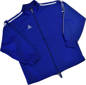 美品*le coq sportif ルコック スポルティフ*青×白*メンズ*フルジップジャケット*ジャンパー*ジャージ*ランニング*M*春秋冬