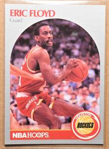 ERIC FLOYD (スリーピー・フロイド) 1990 NBA HOOPS トレーディングカード 【90s HOUSTON ROCKETS ヒューストンロケッツ】