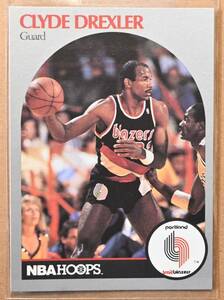 CLYDE DREXLER (クライド・ドレクスラー) 1990 NBA HOOPS トレーディングカード 【90s トレイルブレイザーズ Trail Blazers】