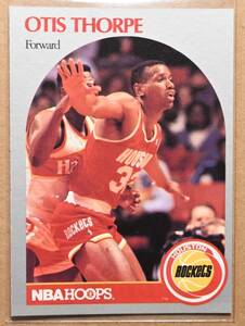 OTIS THORPE (オーティス・ソープ) 1990 NBA HOOPS トレーディングカード 【90s HOUSTON ROCKETS ヒューストンロケッツ】