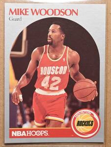 MIKE WOODSON (マイク・ウッドソン) 1990 NBA HOOPS トレーディングカード 【90s HOUSTON ROCKETS ヒューストンロケッツ】