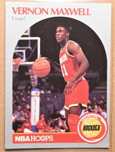 VERNON MAXWELL (バーノン・マックスウェル) 1990 NBA HOOPS トレーディングカード 【90s HOUSTON ROCKETS ヒューストンロケッツ】