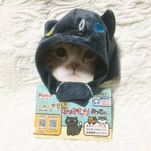 新品タグ付き　Petio　ねこあつめ　変身ほっかむり　おっどさん　顔周り約２４～２８cm　全猫種用