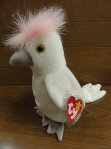 Ty BEANIE BABIES Ty Beanie babes kuku parrot soft toy Cockatoo Bird