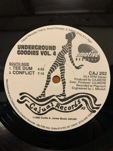 * сильнейший!*Underground Goodies Vol.4*Cajual Records 90 Chicago House Cajmere Green Velvet Ron Hardy Knuckles любитель collector 