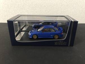 ★MARK43　スバル　インプレッサ WRX タイプR STiバージョン 1997(GC8) ソニックブルーマイカ / スポーツホイール　1/43　新品未開封